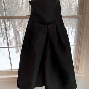 Black strapless jumpsuit